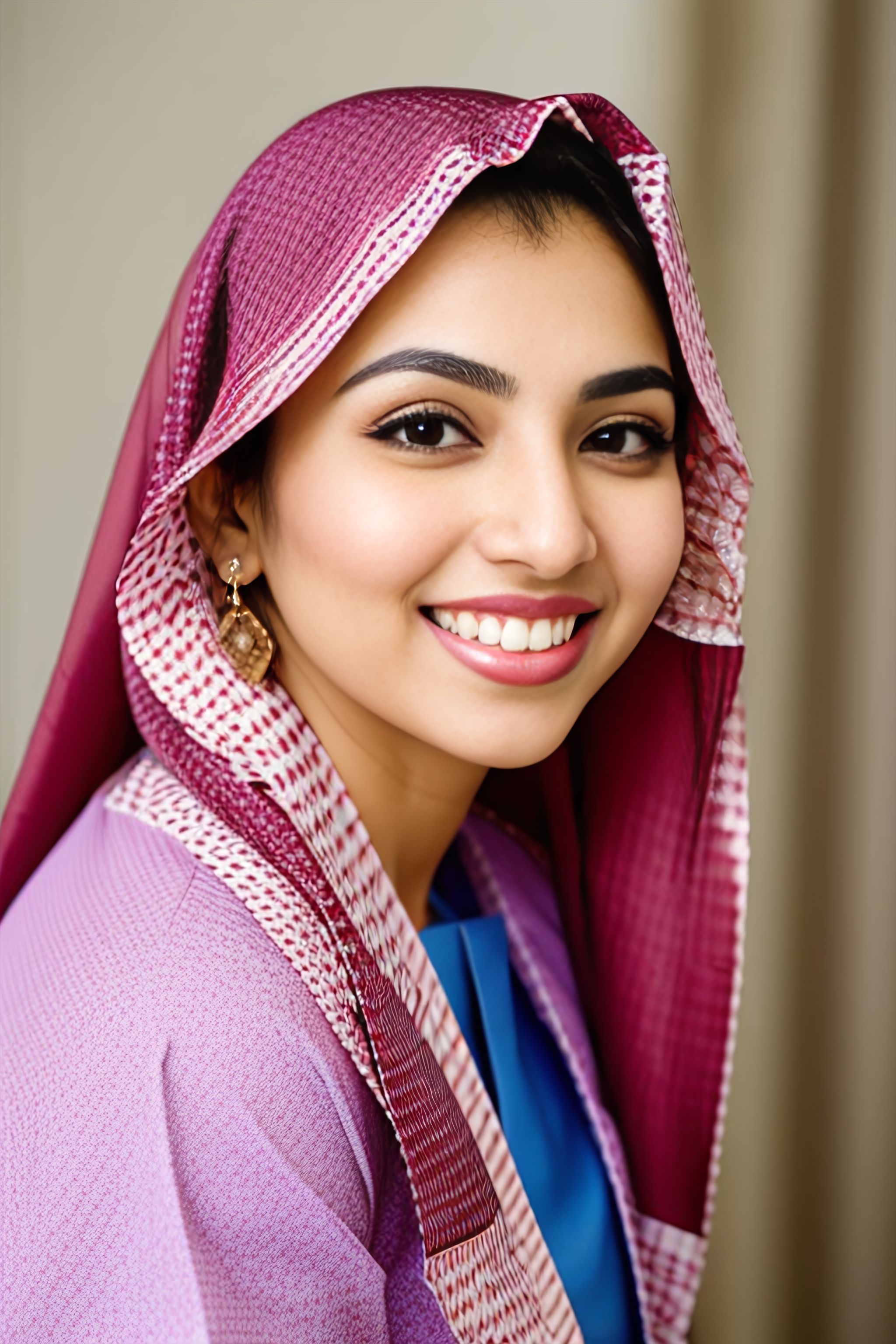 Portrait generated with Stable Diffusion.